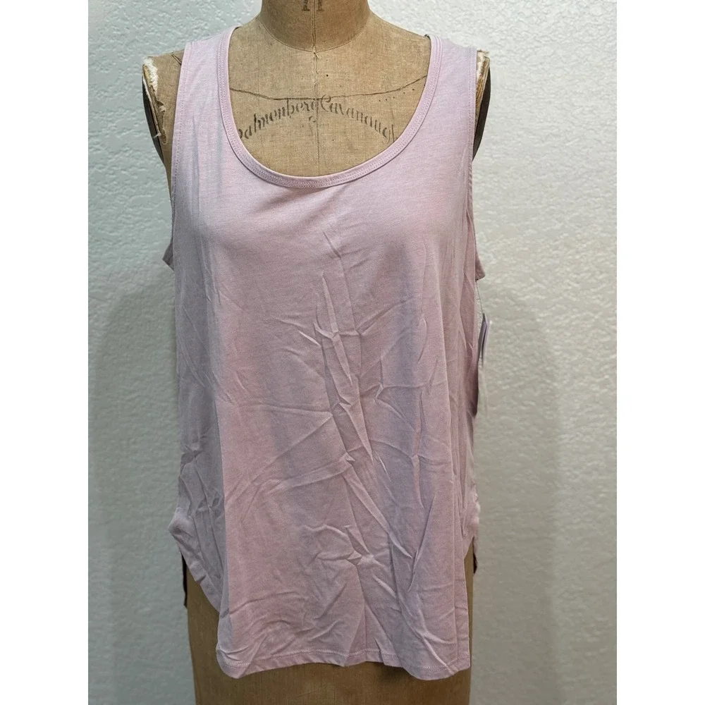 Sage Collective Women XL Bare Pink Braided Strappy Back Flowy Tank Top NWT - Picture 1 of 11